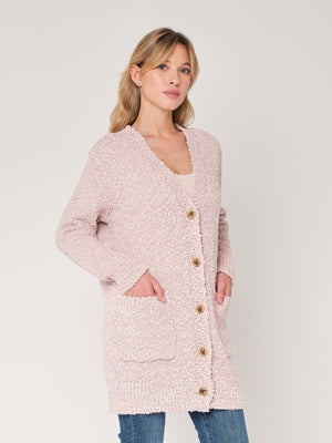 Maglione con bottoni e tasche