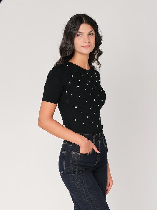 Body in maglia effetto swarosvki