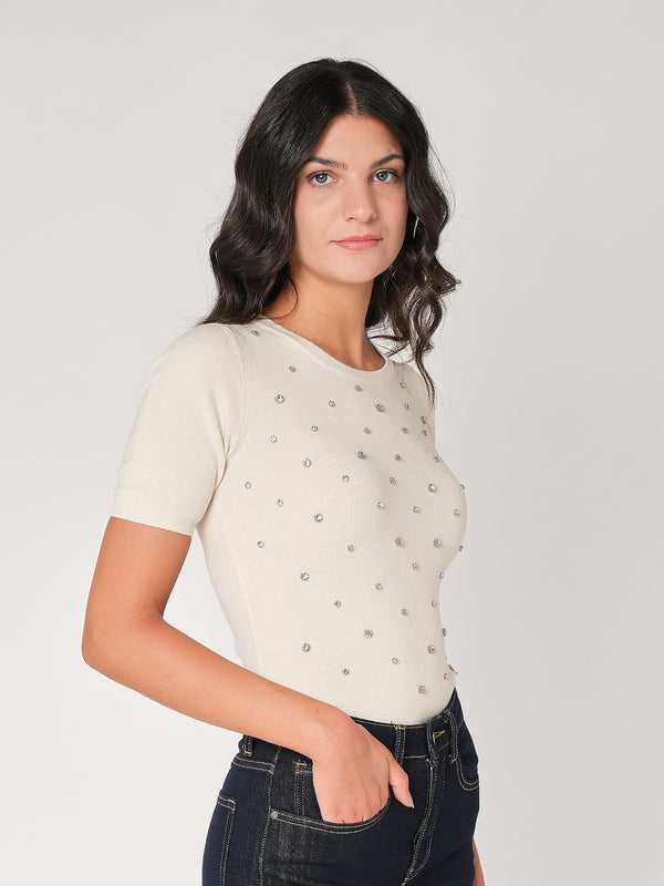 Body in maglia effetto swarosvki