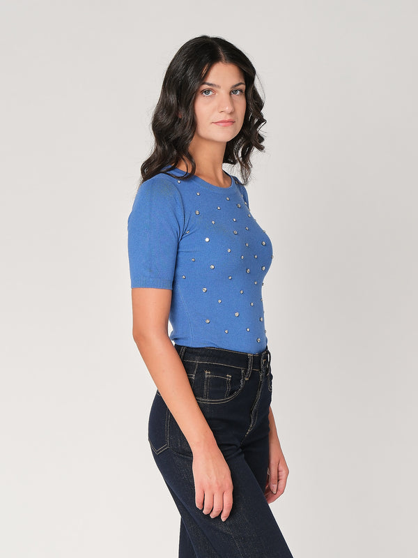 Body in maglia effetto swarosvki