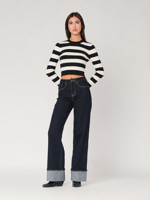 Maglia a righe corta