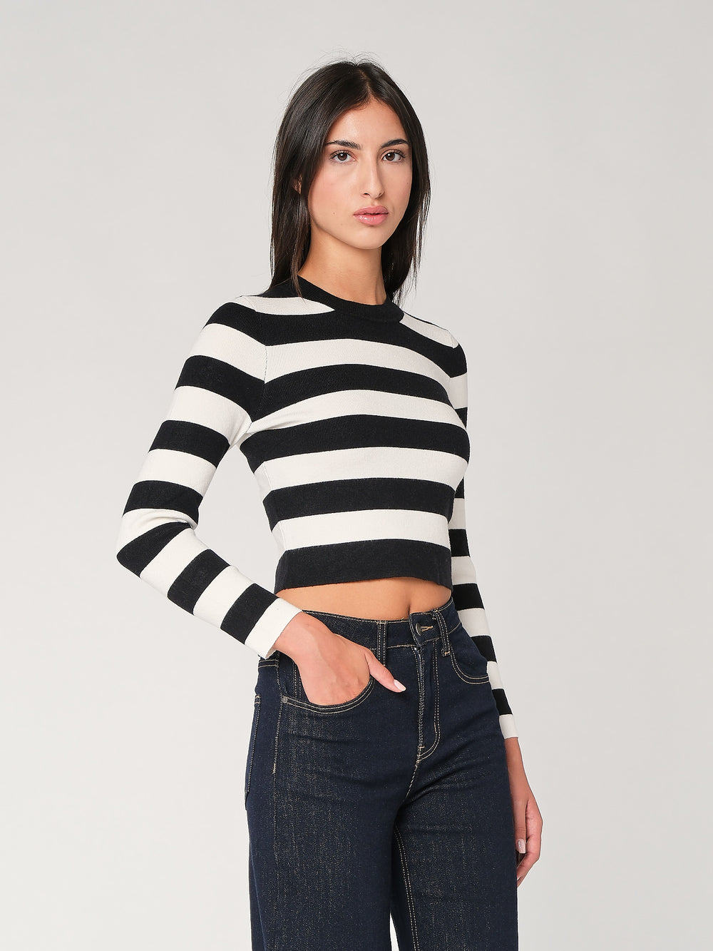 Maglia a righe corta