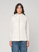 Gilet laminato con cappuccio