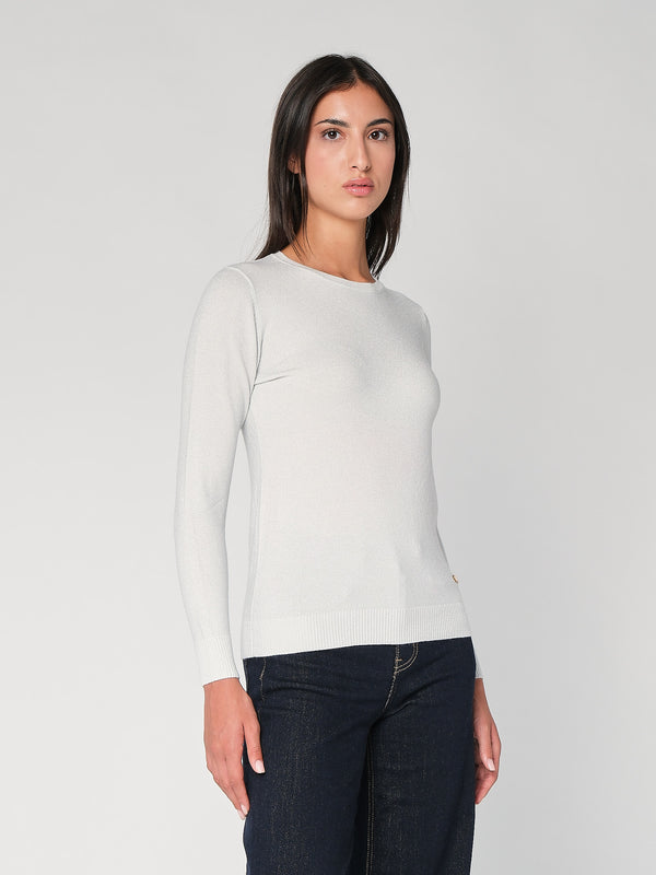Maglia girocollo lurex