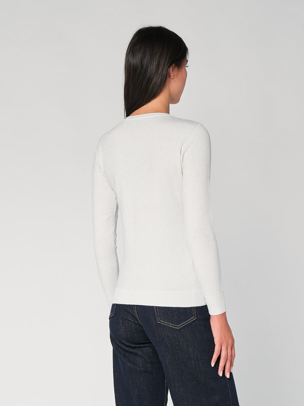 Maglia girocollo lurex