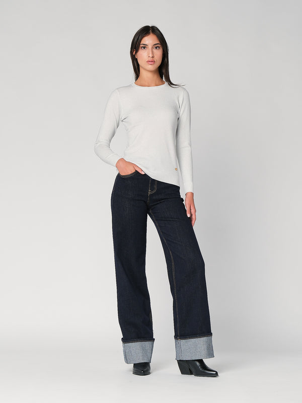 Maglia girocollo lurex