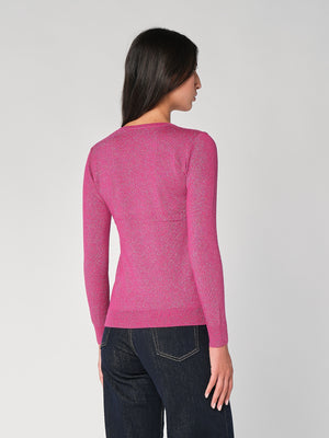 Maglia girocollo lurex