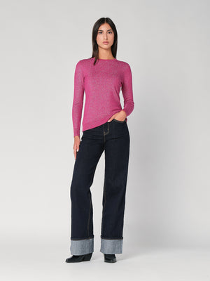 Maglia girocollo lurex