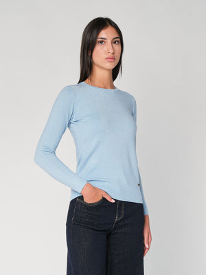 Maglia girocollo lurex