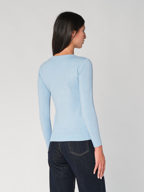 Maglia girocollo lurex