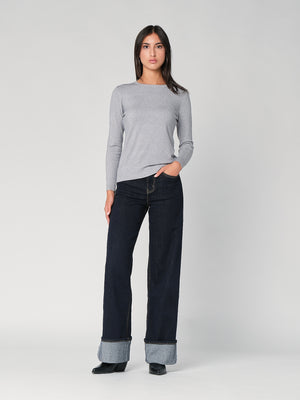 Maglia girocollo lurex