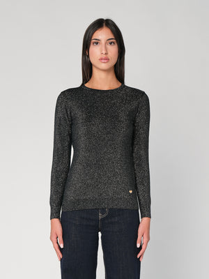 Maglia girocollo lurex