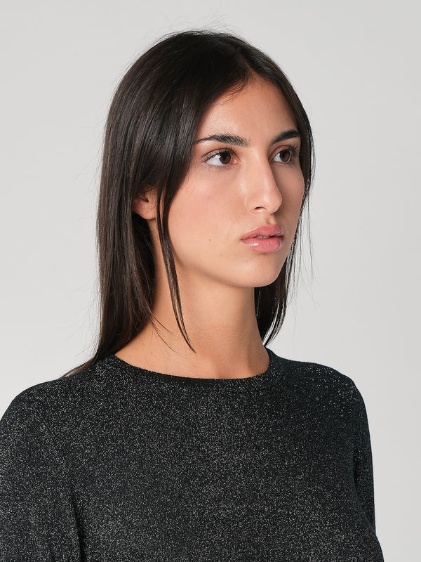 Maglia girocollo lurex