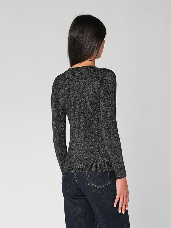 Maglia girocollo lurex