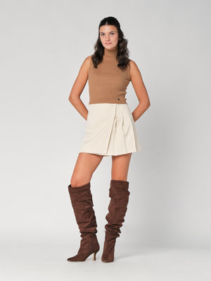 Gilet in maglia a costina