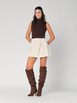 Gilet in maglia a costina