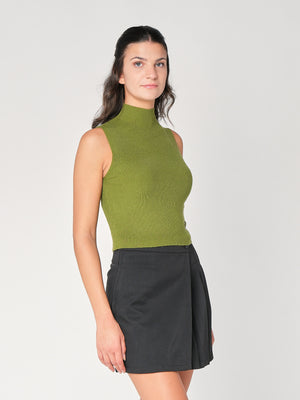 Gilet in maglia a costina