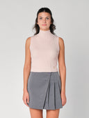 Gilet in maglia a costina