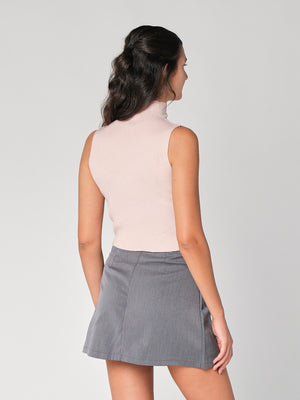 Gilet in maglia a costina