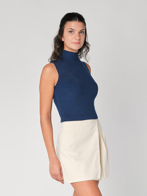 Gilet in maglia a costina