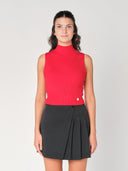 Gilet in maglia a costina