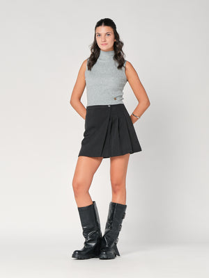 Gilet in maglia a costina