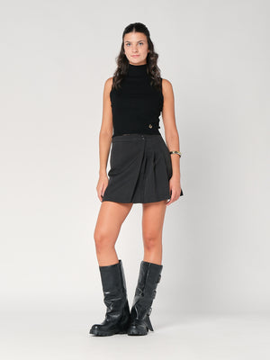 Gilet in maglia a costina