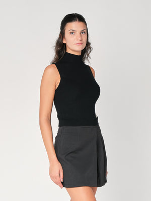 Gilet in maglia a costina