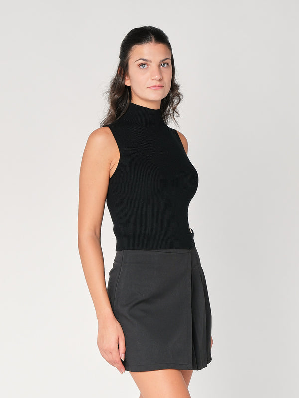 Gilet in maglia a costina