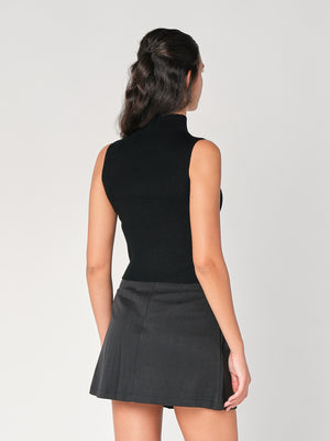 Gilet in maglia a costina