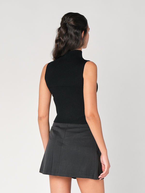 Gilet in maglia a costina