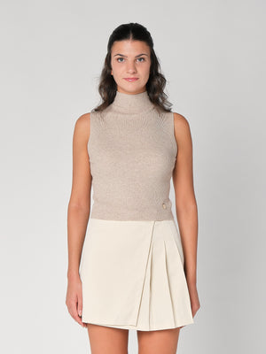 Gilet in maglia a costina