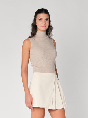 Gilet in maglia a costina