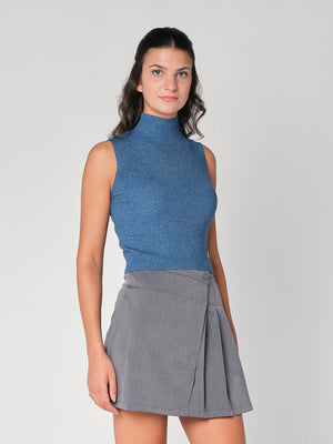 Gilet in maglia a costina