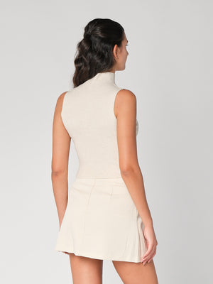 Gilet in maglia a costina