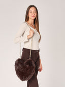 Borsa pelliccia cuore