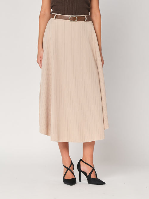 Gonna a righe svasata