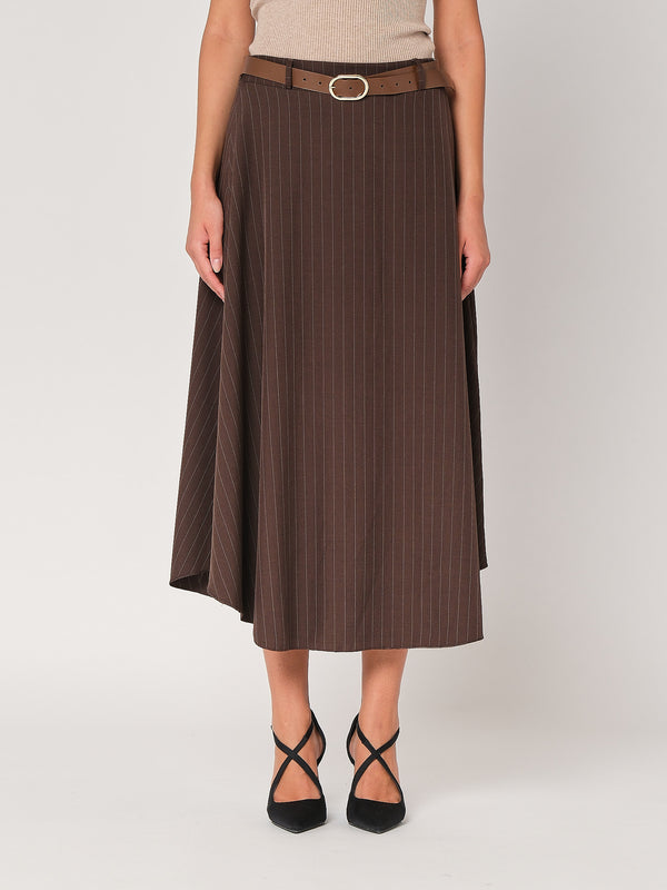 Gonna a righe svasata