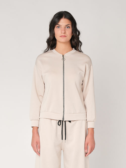 Giacca zip in tessuto Punto Milano