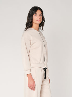 Giacca zip in tessuto Punto Milano