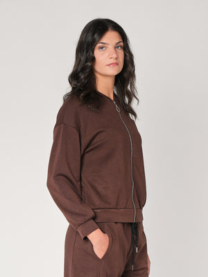 Giacca zip in tessuto Punto Milano