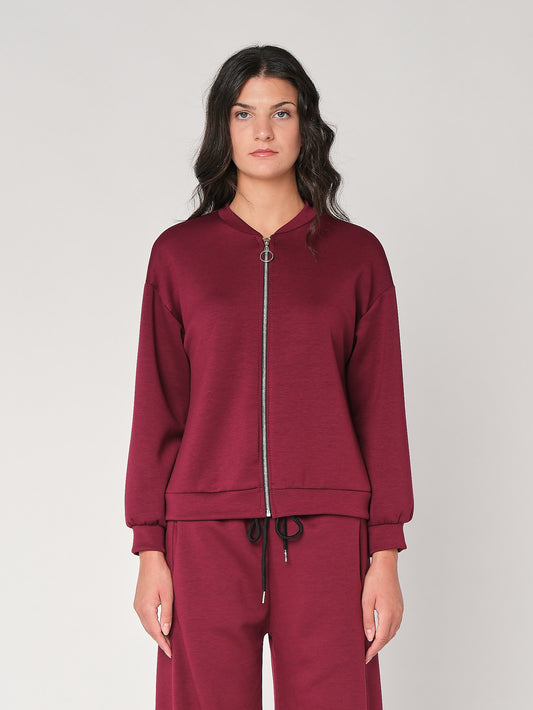 Giacca zip in tessuto Punto Milano