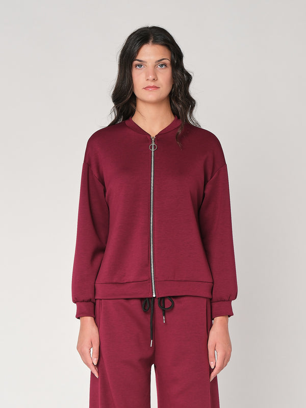 Giacca zip in tessuto Punto Milano