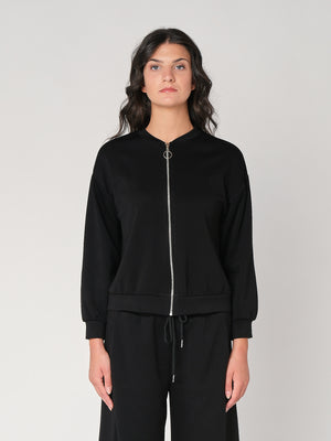 Giacca zip in tessuto Punto Milano