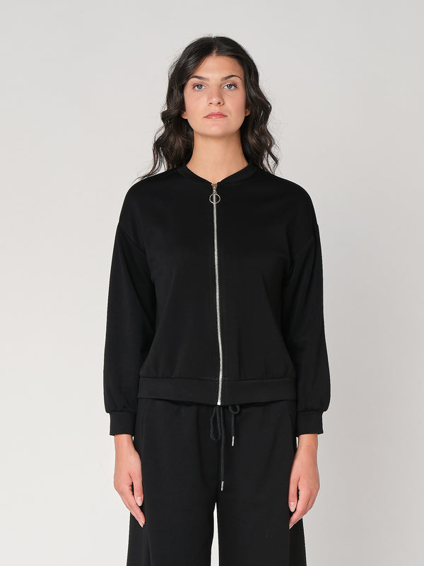 Giacca zip in tessuto Punto Milano