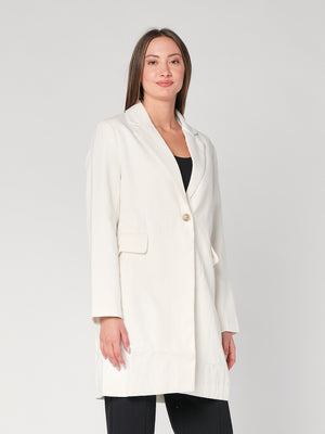 Cappotto con un bottone