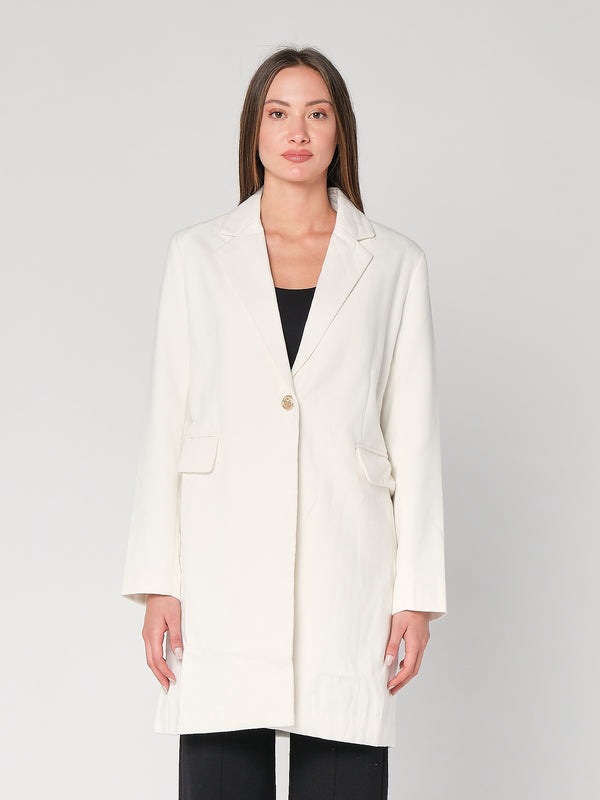 Cappotto con un bottone