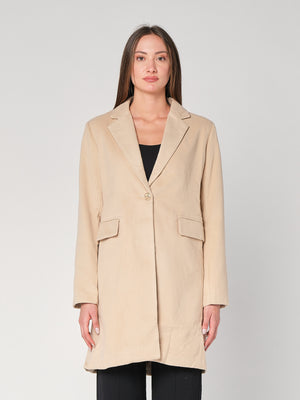 Cappotto con un bottone