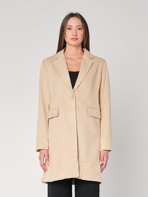 Cappotto con un bottone