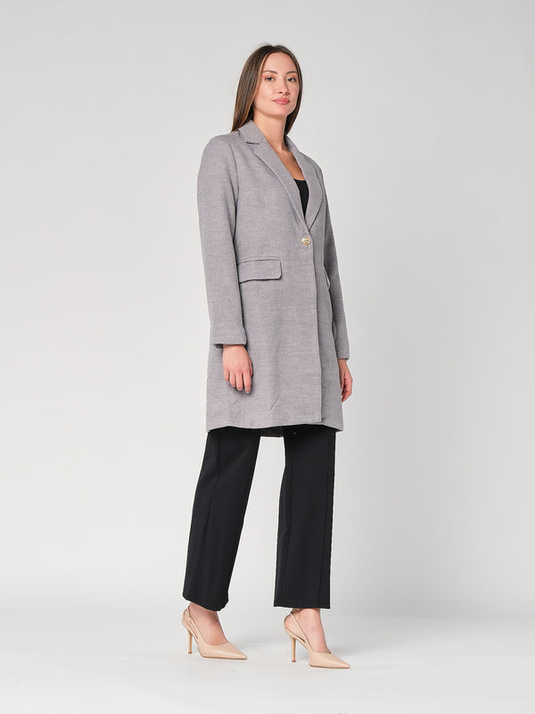 Cappotto con un bottone